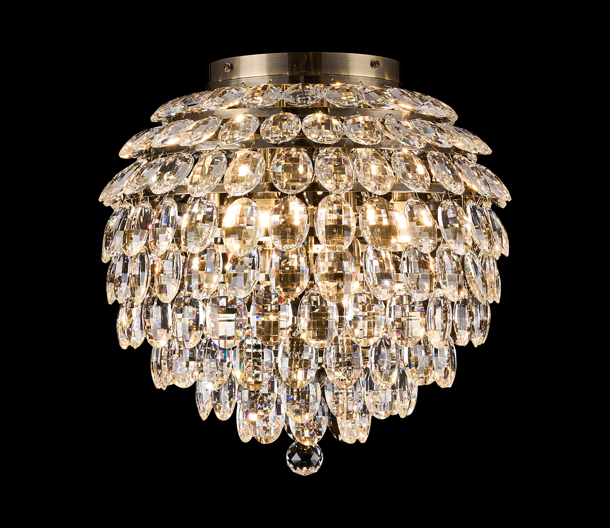 Coniston IP Bathroom Lights Diyas Crystal Ceiling Lights